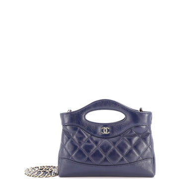 Chanel 31 Shopping Bag Clutch with Chain Quilted Lambskin Small