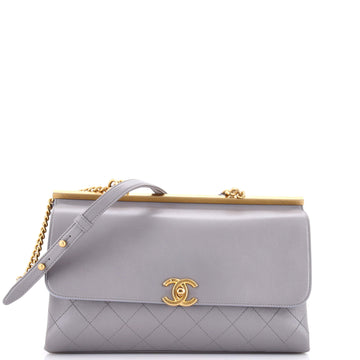 Chanel Coco Luxe Top Handle Bag Quilted Lambskin Large