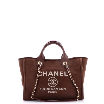 Chanel Deauville NM Tote Mixed Fibers Small