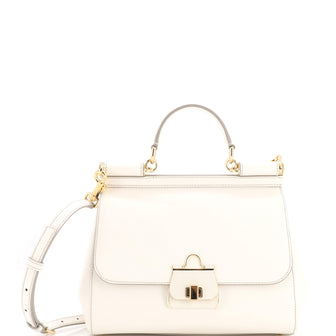 Dolce & Gabbana Miss Sicily Bag Leather with Enamel Medium
