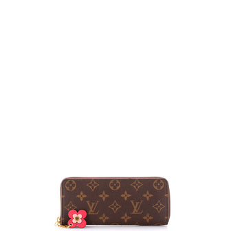 Louis Vuitton Clemence Wallet Limited Edition Blooming Flowers Monogram Canvas