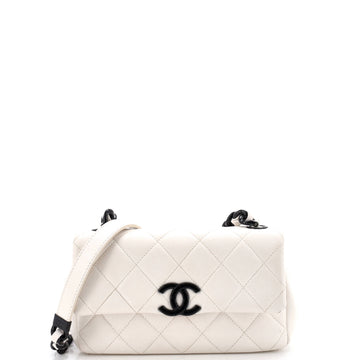 Chanel My Everything Flap Bag Quilted Caviar Small