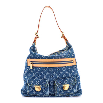Louis Vuitton Baggy Handbag Denim GM