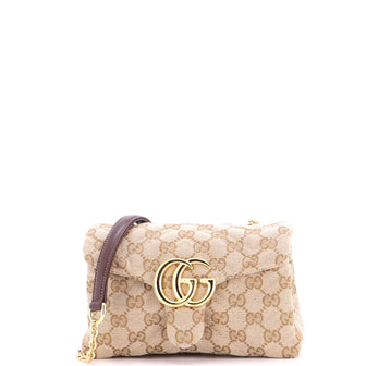 Gucci GG Marmont NM Flap Bag GG Canvas Mini