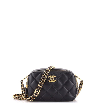 Chanel CC You Camera Bag Quilted Lambskin Mini