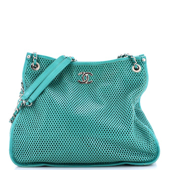Chanel Up In The Air Tote Perforated Leather