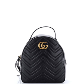Gucci GG Marmont Backpack Matelasse Leather Small