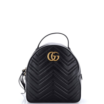 Gucci GG Marmont Backpack Matelasse Leather Small