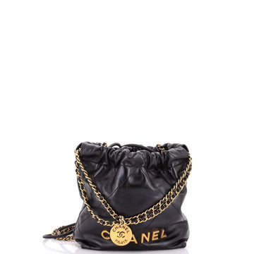 Chanel 22 Chain Hobo Quilted Calfskin Mini