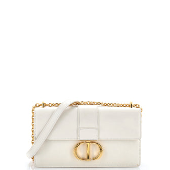 Christian Dior 30 Montaigne Chain Flap Bag Leather East West