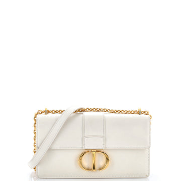 Christian Dior 30 Montaigne Chain Flap Bag Leather East West