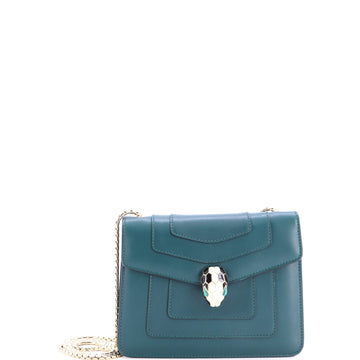Bvlgari Serpenti Forever Square Shoulder Bag Leather Small