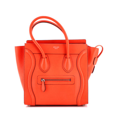 Celine Luggage Bag Grainy Leather Micro