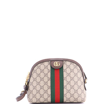 Gucci Ophidia Dome Shoulder Bag GG Coated Canvas Small
