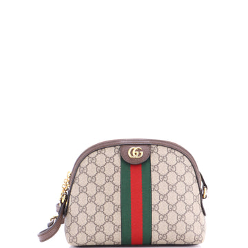 Gucci Ophidia Dome Shoulder Bag GG Coated Canvas Small