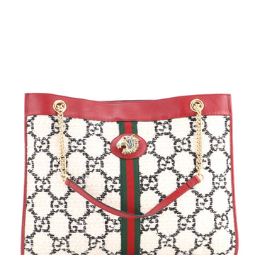 Gucci Rajah Chain Tote GG Tweed Large
