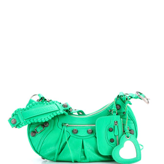 Balenciaga Le Cagole Giant Studs Shoulder Bag Leather Small