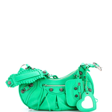 Balenciaga Le Cagole Giant Studs Shoulder Bag Leather Small