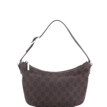 Gucci Vintage Pochette Shoulder Bag GG Canvas Small