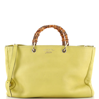 Gucci Bamboo Shopper Tote Leather Large