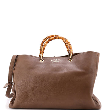 Gucci Bamboo Shopper Tote Leather Large