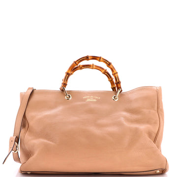 Gucci Bamboo Shopper Tote Leather Large