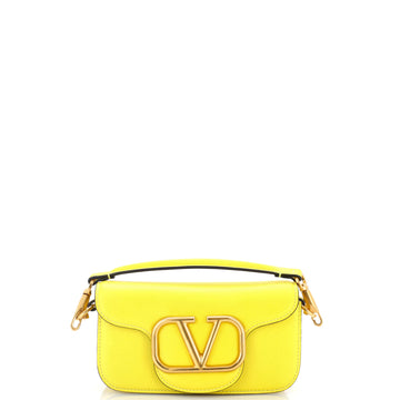 Valentino Garavani VLogo Loco Flap Shoulder Bag Leather Small