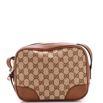 Gucci Bree Disco Crossbody Bag GG Canvas with Leather Mini