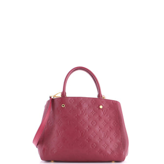 Louis Vuitton Montaigne Handbag Monogram Empreinte Leather MM