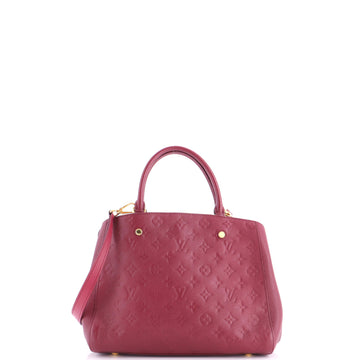Louis Vuitton Montaigne Handbag Monogram Empreinte Leather MM