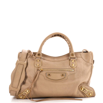 Balenciaga City Classic Metallic Edge Bag Leather Medium