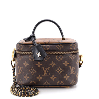 Louis Vuitton Vanity Handbag Reverse Monogram Canvas PM