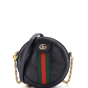 Gucci Ophidia Round Shoulder Bag Leather Mini