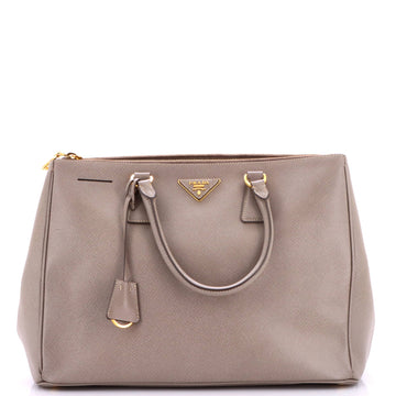 Prada Double Zip Lux Tote Saffiano Leather Large