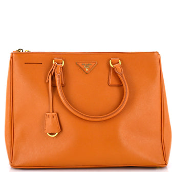 Prada Double Zip Lux Tote Saffiano Leather Large