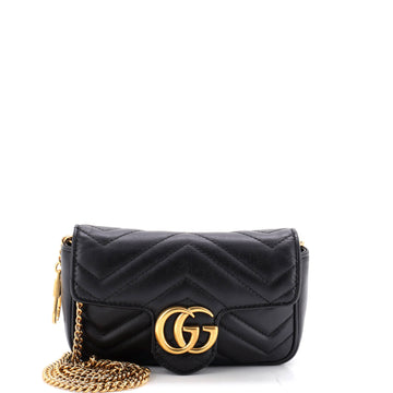 Gucci GG Marmont Flap Bag Matelasse Leather Super Mini