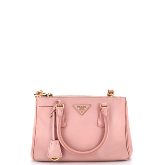 Prada Double Zip Lux Tote Saffiano Leather Small