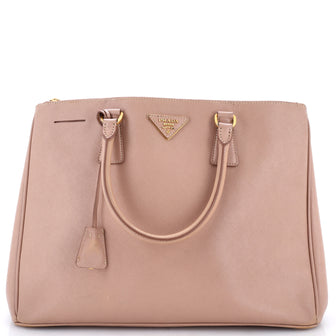 Prada Double Zip Lux Tote Saffiano Leather Large