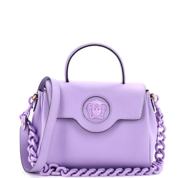 Versace La Medusa Top Handle Bag Leather Medium