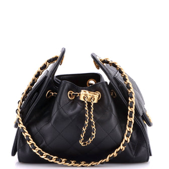 Chanel 25 Hobo Bag Quilted Caviar Mini