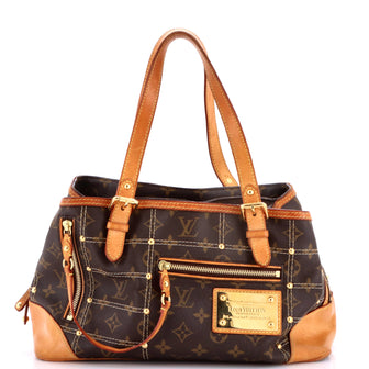 Louis Vuitton Riveting Handbag Monogram Canvas