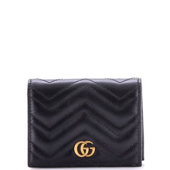 Gucci GG Marmont Bifold Wallet Matelasse Leather Small
