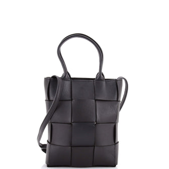 Bottega Veneta Cassette Convertible Tote Maxi Intrecciato Leather Mini