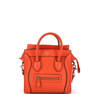 Celine Luggage Bag Grainy Leather Nano