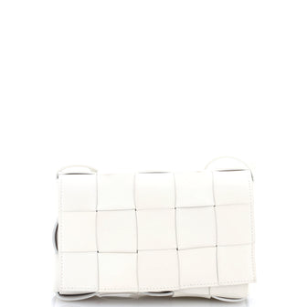 Bottega Veneta Brick Cassette Shoulder Bag Maxi Intrecciato Leather Mini