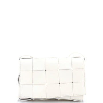 Bottega Veneta Brick Cassette Shoulder Bag Maxi Intrecciato Leather Mini