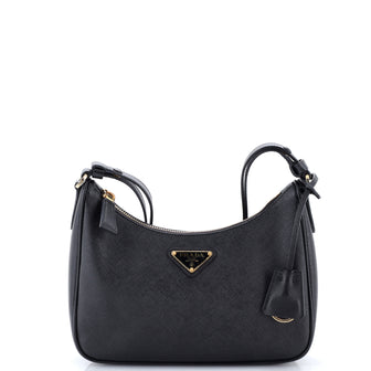 Prada Re-Edition Hobo Saffiano Leather Mini