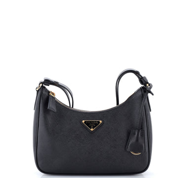 Prada Re-Edition Hobo Saffiano Leather Mini