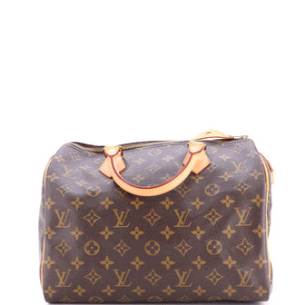 Louis Vuitton Speedy Handbag Monogram Canvas 30