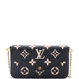 Louis Vuitton Felicie Pochette Bicolor Monogram Empreinte Giant